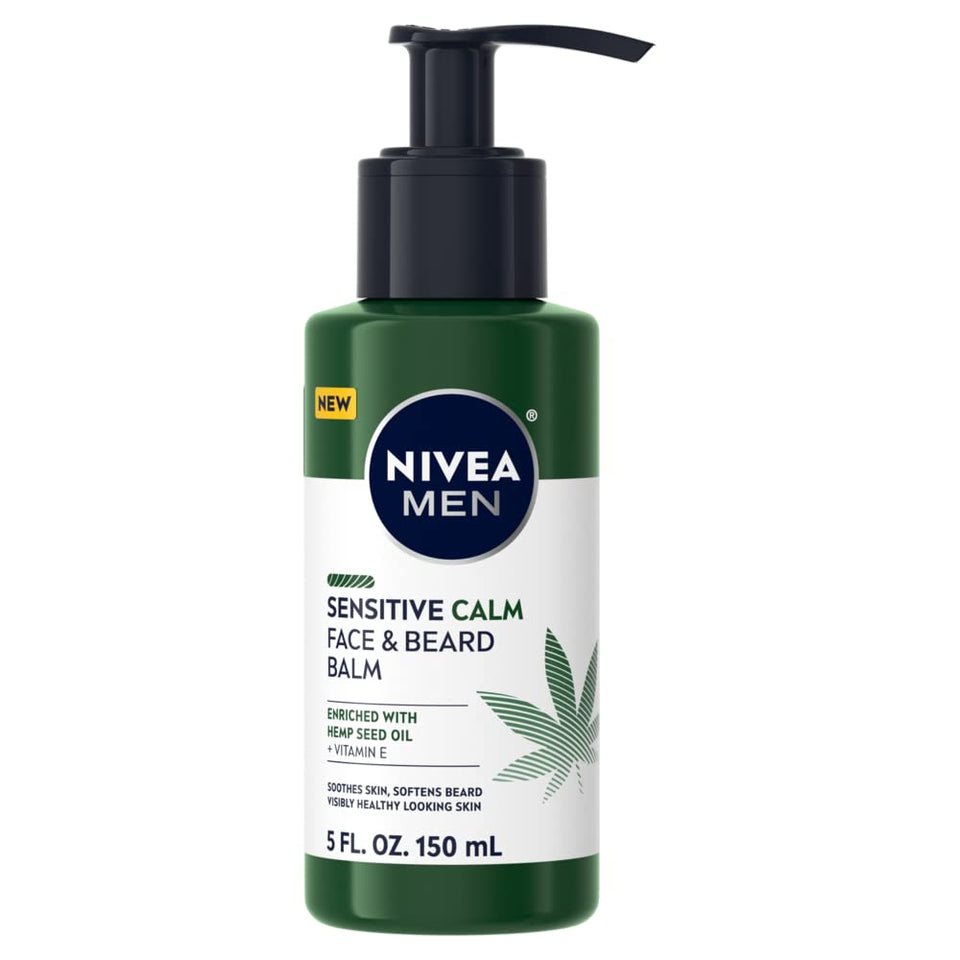 NIVEA MEN front pump bottle showing convenient dispensing benefit