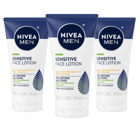 NIVEA MEN front packaging showing SPF 15 and gentle formula benefits