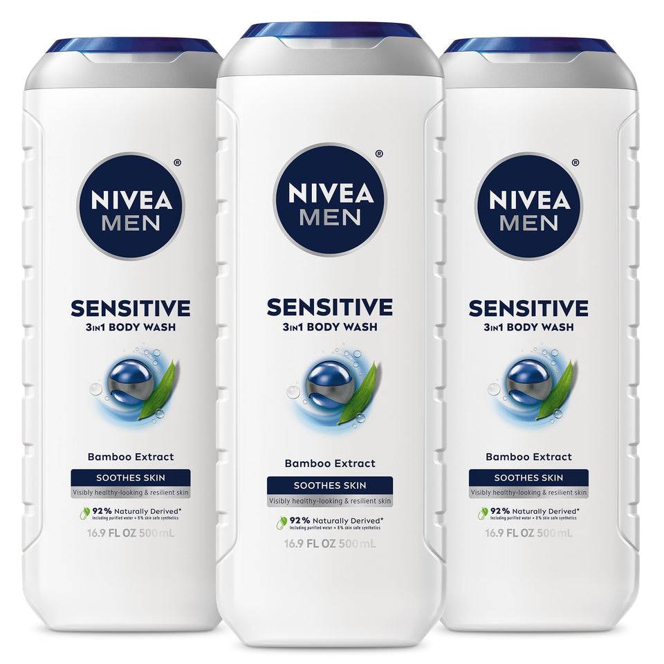 NIVEA MEN front packaging showing product and size with clear branding benefit