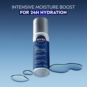 NIVEA MEN pump dispenser detail for hygienic, controlled serum use benefit