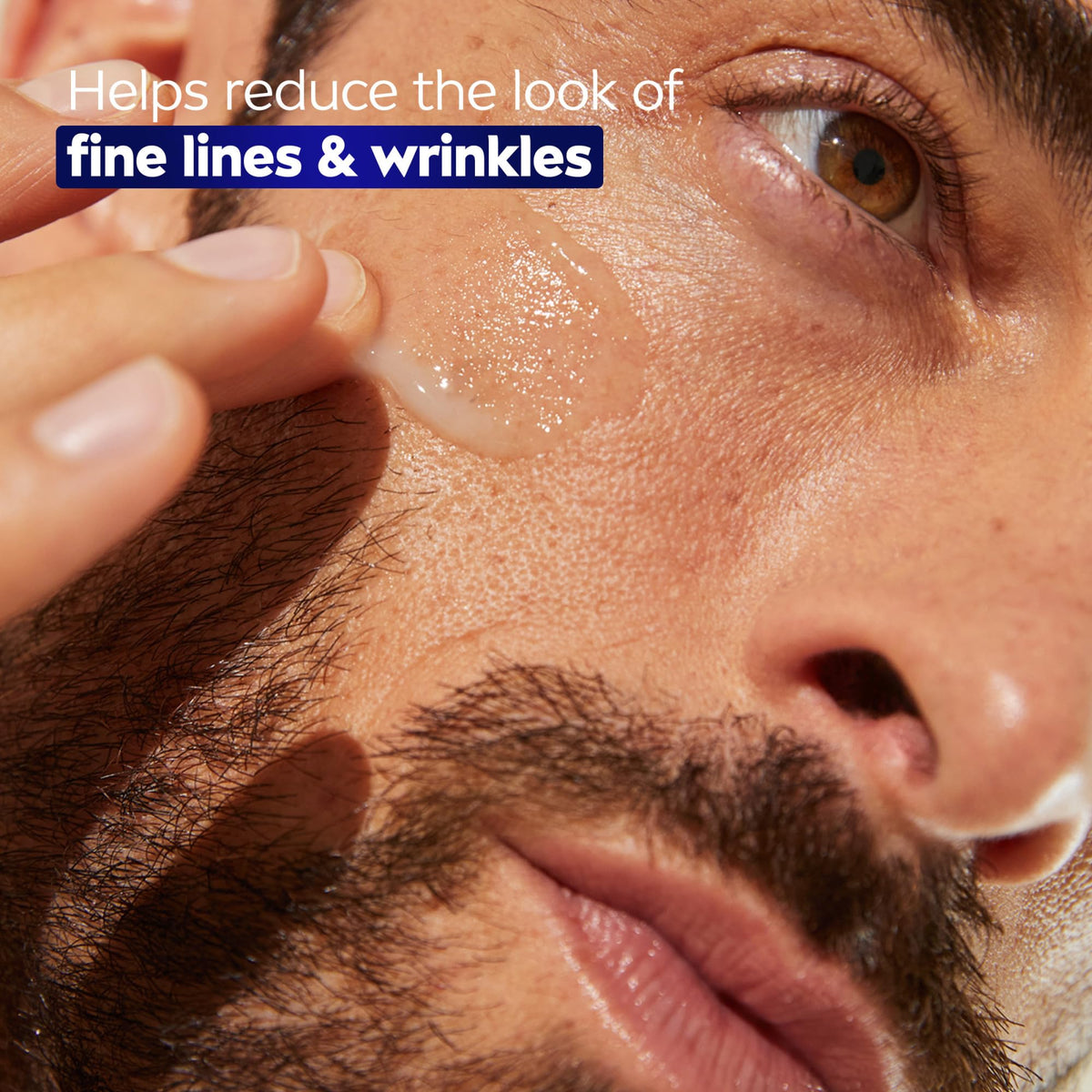 NIVEA MEN serum texture drop closeup highlighting fast absorption benefit