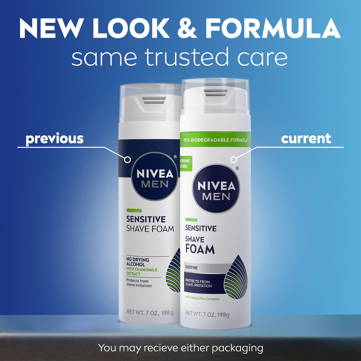 NIVEA MEN close-up of spray valve, precise foam dispense benefit