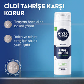 NIVEA Men creamy foam texture close-up for smooth razor glide
