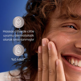 NIVEA Men can beside razor to show 200 ml travel-friendly size