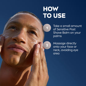 NIVEA MEN bottle in a travel kit highlighting portability and on-the-go soothing