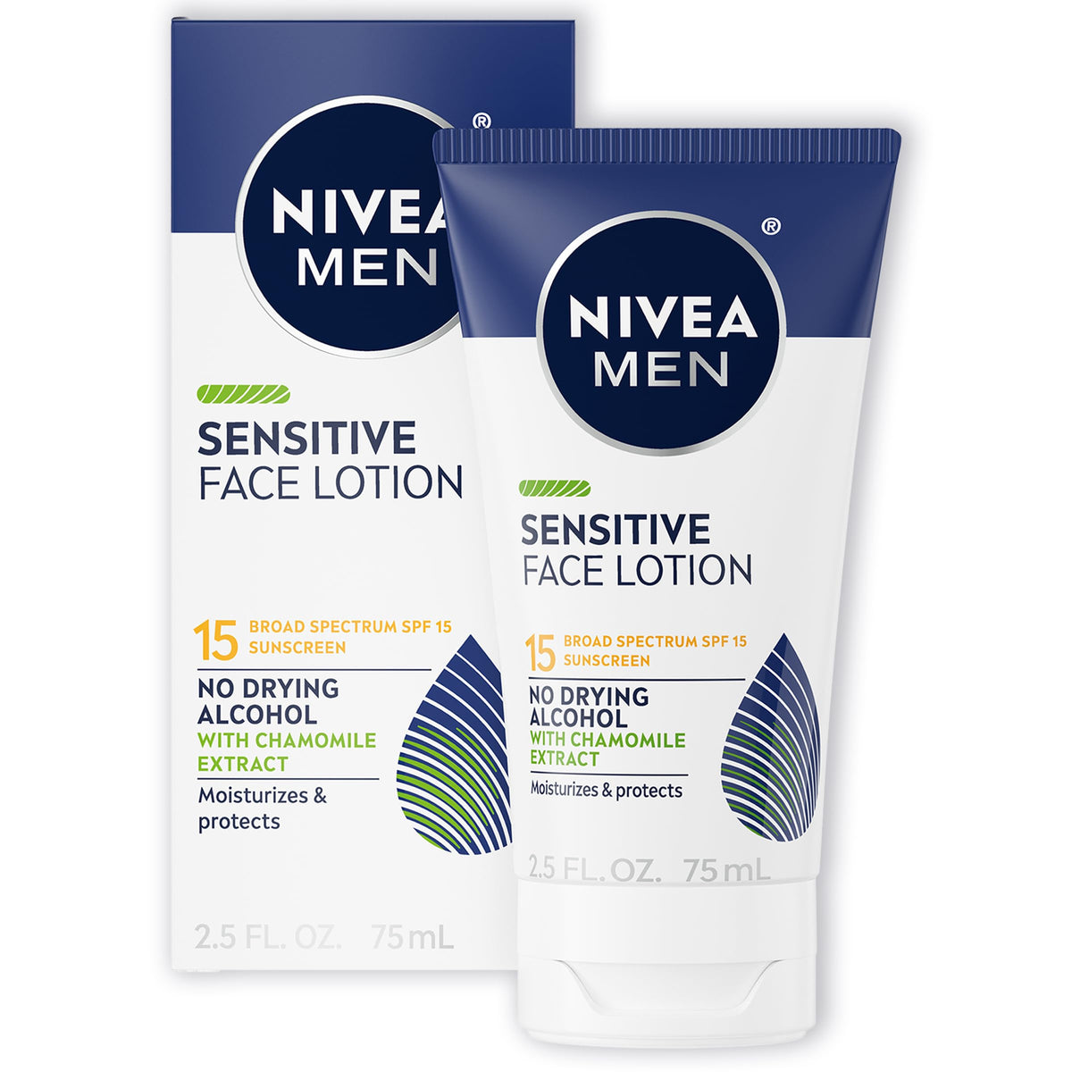 NIVEA MEN tube cap and nozzle detail for precise, mess-free application
