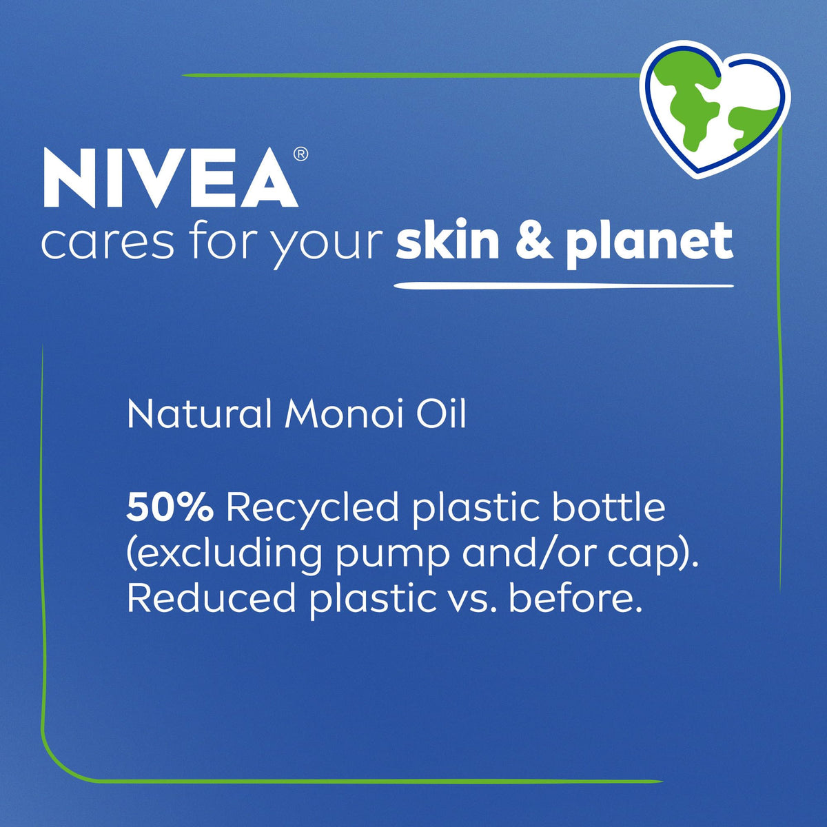 NIVEA open cap pouring lotion demonstrating smooth, spreadable consistency