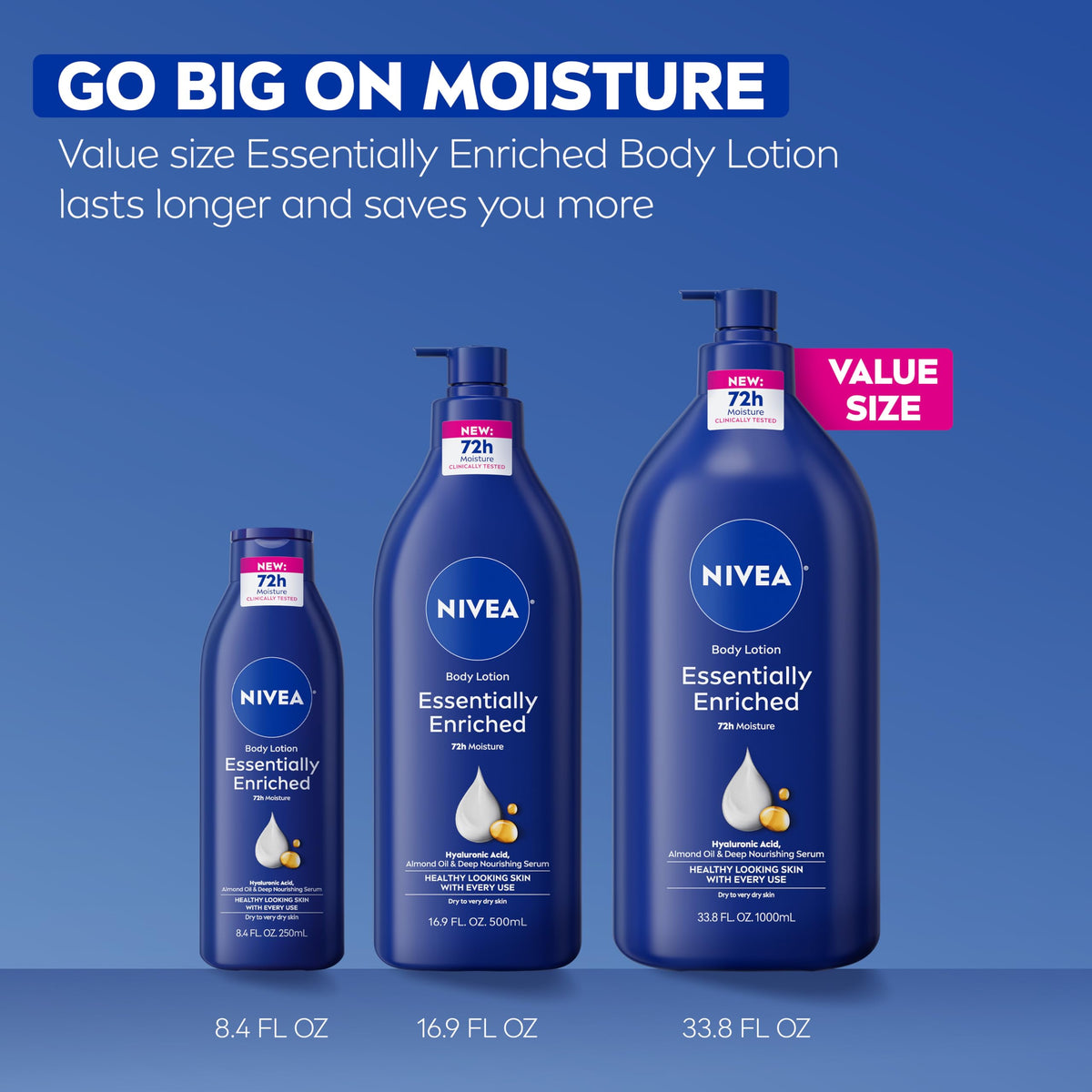 NIVEA recycled packaging label close-up indicating eco-conscious benefit