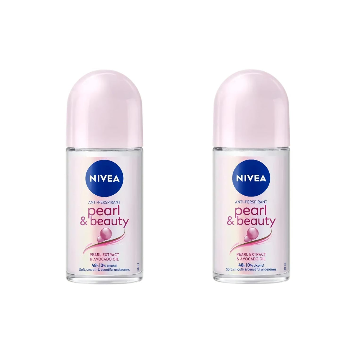 NIVEA Pearl & Beauty front packaging showing 50ml bottle and brand protection
