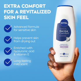 NIVEA pump and cap detail highlighting easy dispensing and controlled use