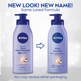 NIVEA pump top view for easy dispensing and controlled lotion use benefit
