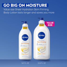 NIVEA recycled bottle label detail indicating eco-conscious packaging