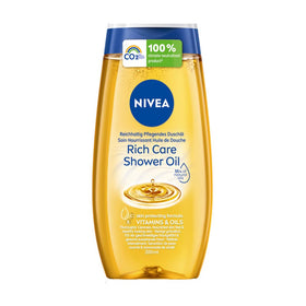 NIVEA bottle front packaging shows label and 200 ml size for nourishing care