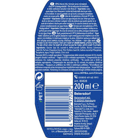 NIVEA pump producing creamy lather on hand demonstrating gentle hydration
