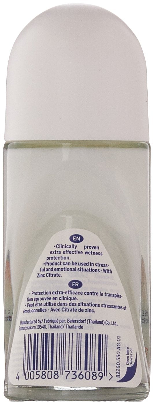 NIVEA roll-on application close-up demonstrating smooth coverage and comfort