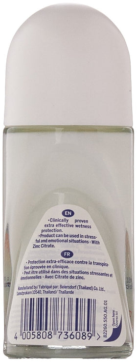 NIVEA roll-on application close-up demonstrating smooth coverage and comfort