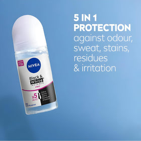 NIVEA close-up of roll-on ball highlighting smooth application and quick-dry benefit