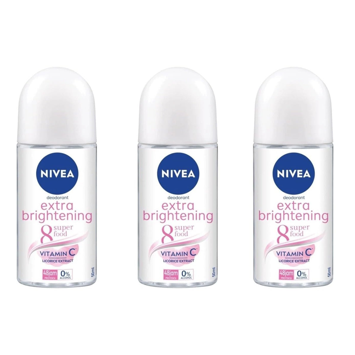 NIVEA roll-on front pack shot showing brand and benefit of long-lasting freshness