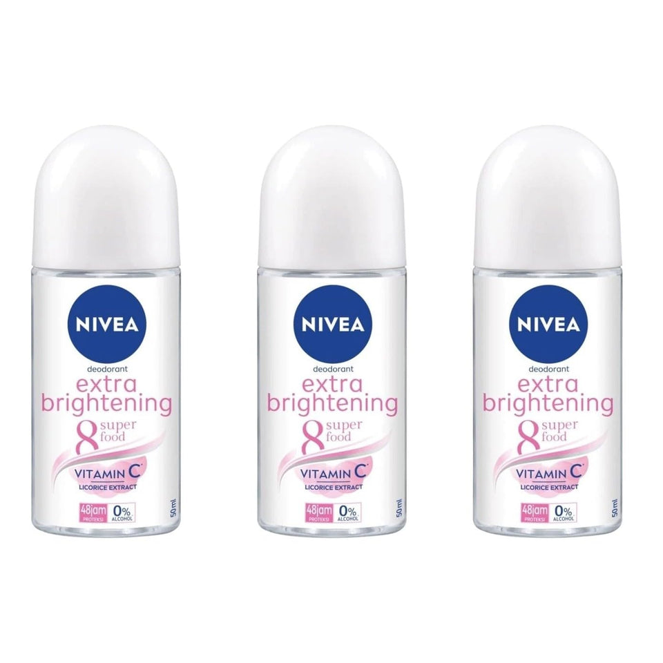 NIVEA roll-on front pack shot showing brand and benefit of long-lasting freshness