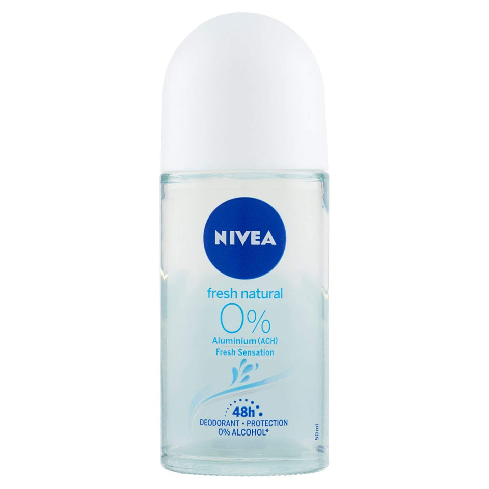 NIVEA roll on front packaging showing bottle and label for freshness