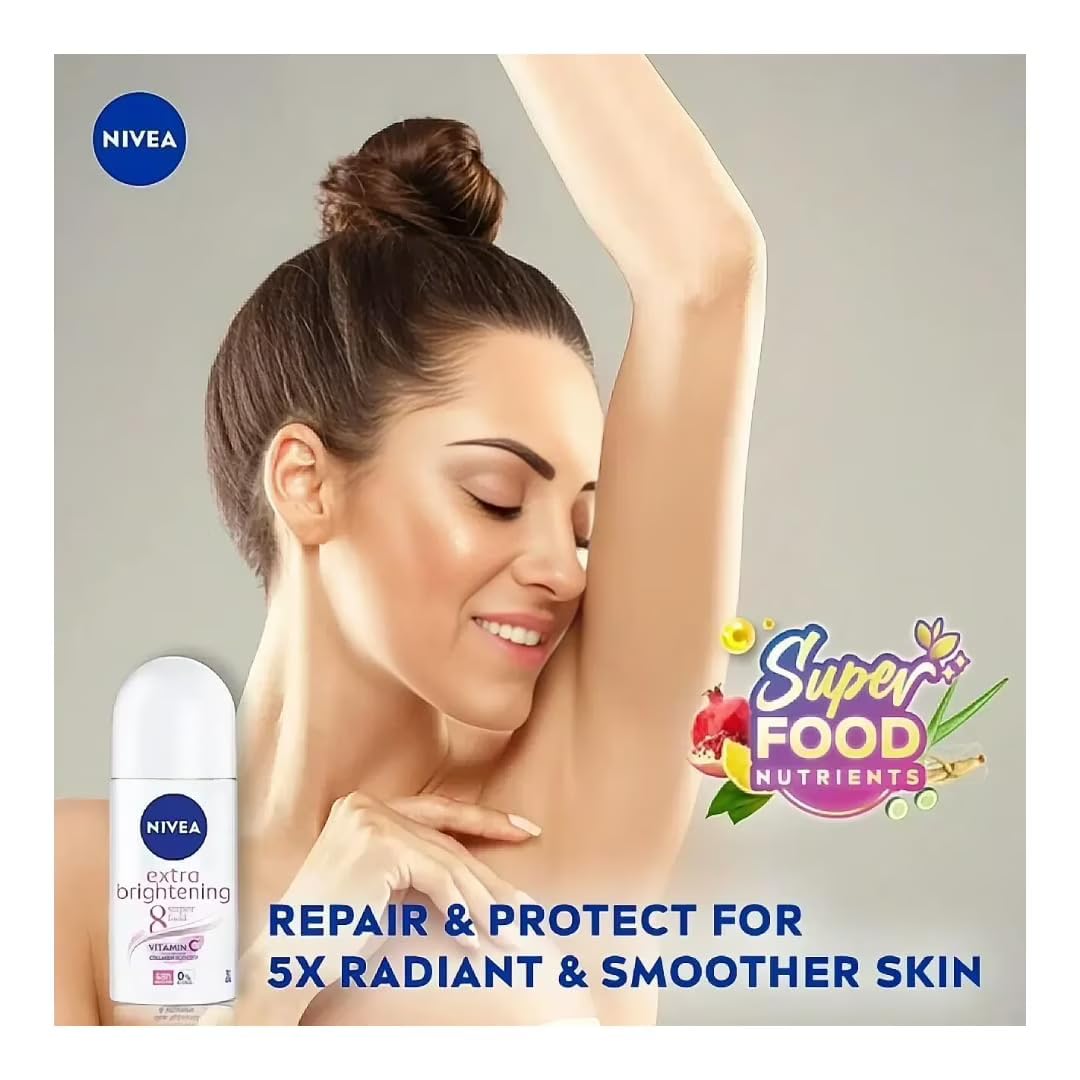 NIVEA label ingredients detail highlighting Vitamin C and brightening support benefit