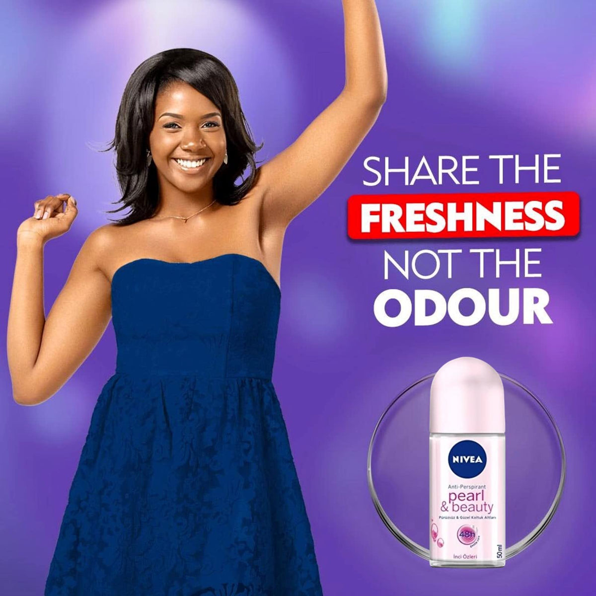 NIVEA application underarm demo showing gentle formula for comfortable wear