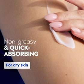 NIVEA applying lotion on arm for smoothness and immediate comfort