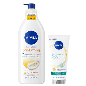 NIVEA sheer hydration lotion front view showing product and benefit of lasting moisture