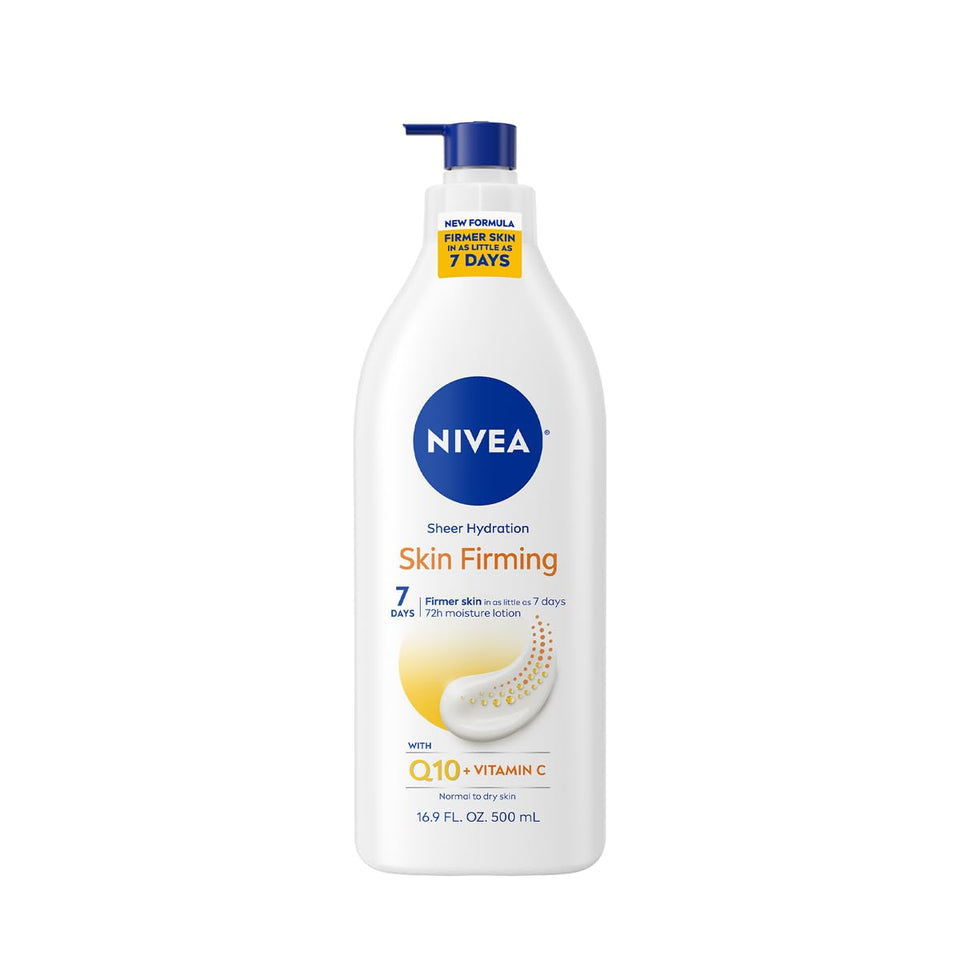 NIVEA pump bottle front view showing product and brand benefits