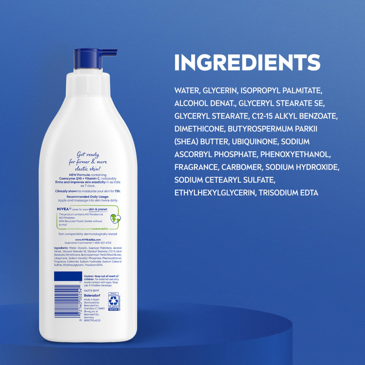 Three NIVEA pump bottles packaged together for long-lasting supply