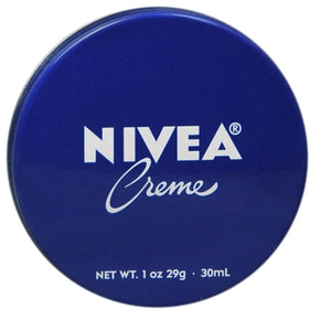 NIVEA front tin showing compact moisturizer for travel convenience