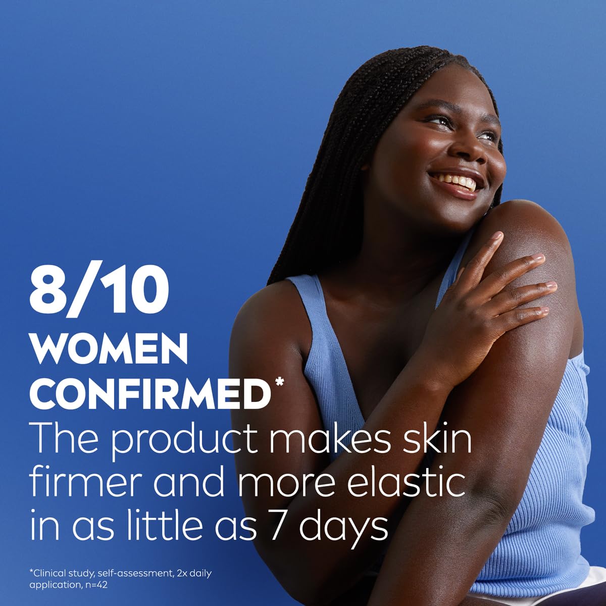 NIVEA bottle with recycled plastic label showing sustainable packaging benefit