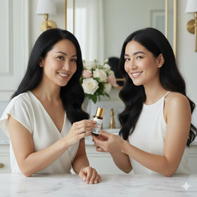 NIYAVERA in hand warming bottle to restore oil flow and ease application