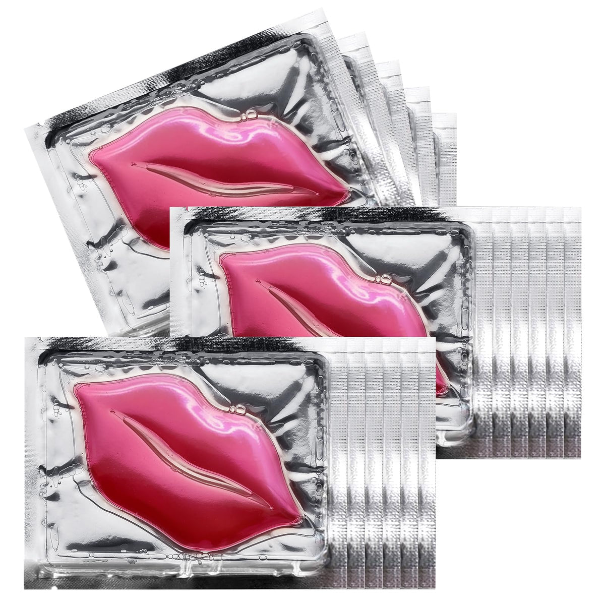 NIYET front packaging showing 30 collagen lip mask sachets and product name for convenient storage