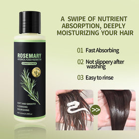 NIZENTA conditioner spread on hair ends for smoothing and protection