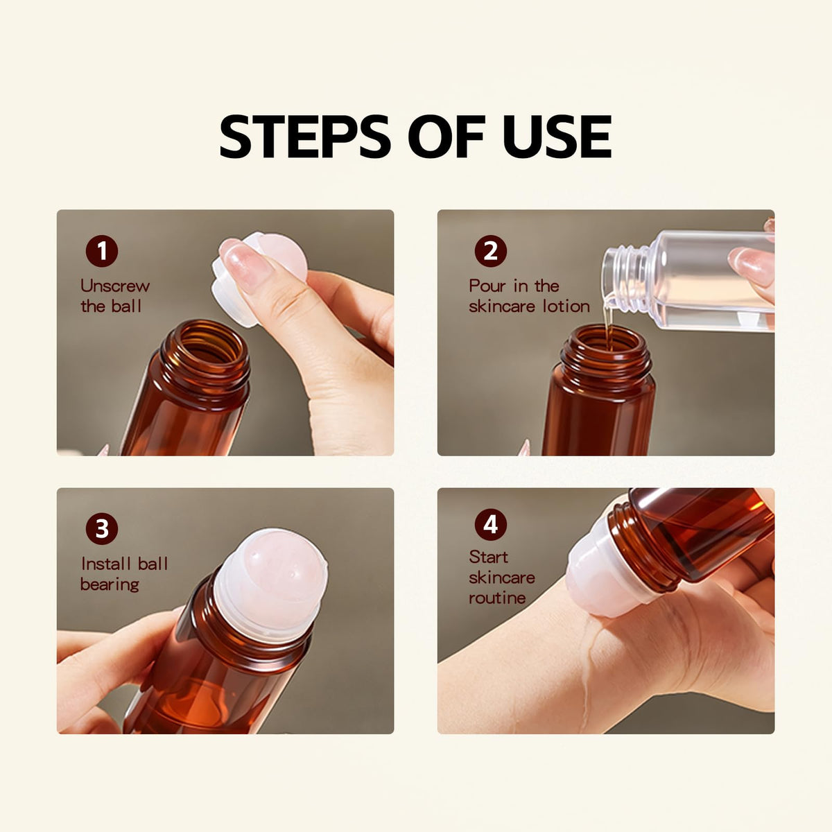NIZENTA bottles in travel pouch showing convenient portability for on-the-go use