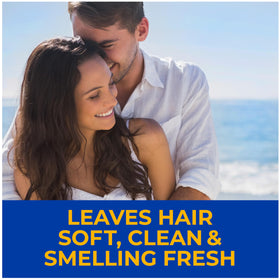 Nizoral on hair showing soft, smooth conditioned results after use