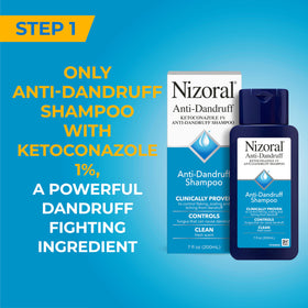 Nizoral conditioner bottle with pump ready to hydrate hair and scalp