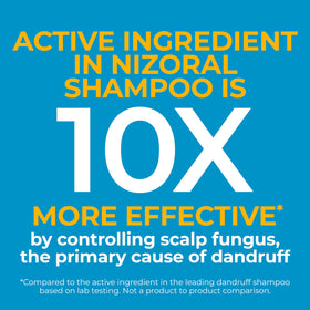 Nizoral conditioner cream closeup showing rich moisturizers for softer hair