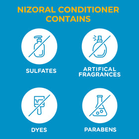 Applying Nizoral conditioner to wet curly hair for better manageability