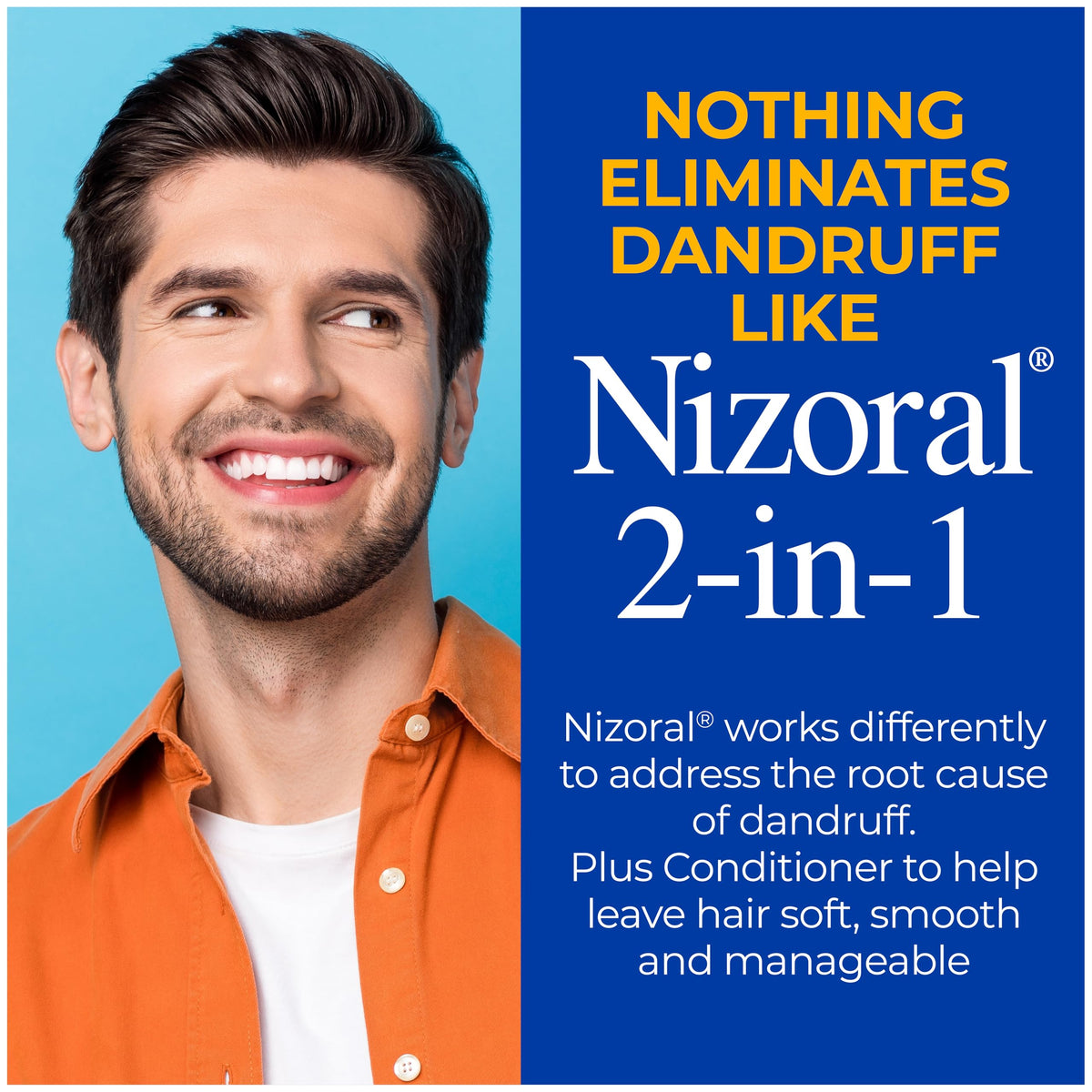 Nizoral foam lather close-up demonstrating gentle cleansing and effective coverage