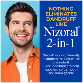 Nizoral foam lather close-up demonstrating gentle cleansing and effective coverage