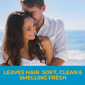 Nizoral bottle in a bathroom setting conveying fresh scent and daily use
