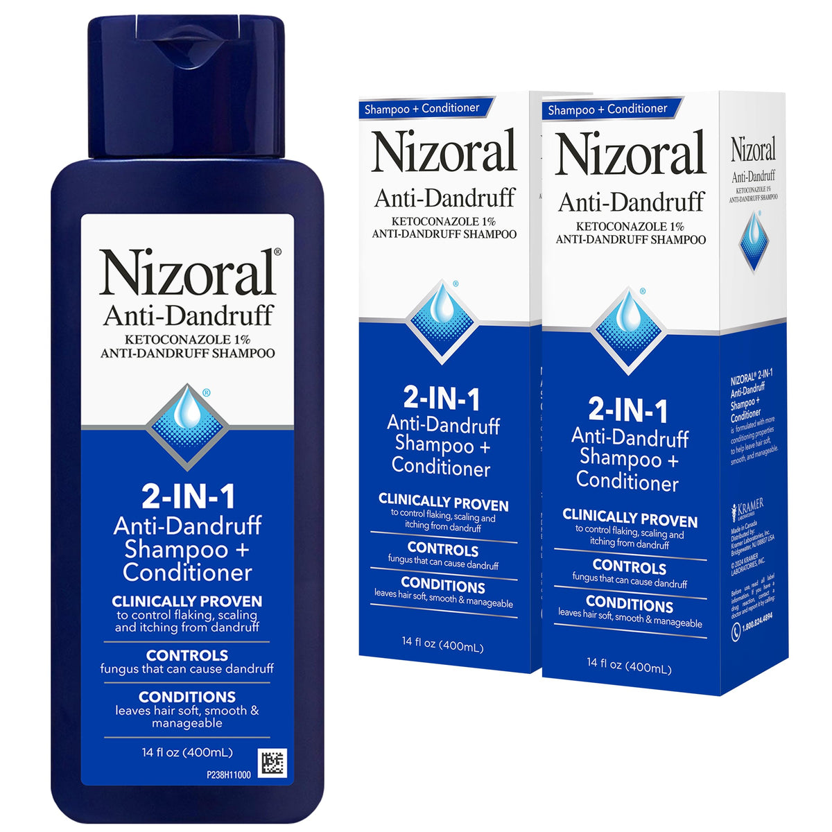 Nizoral front packaging showing label and size for quick product identification and trust