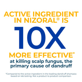 Nizoral close-up lather showing creamy texture and effective cleansing