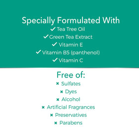 Nizoral shampoo applied to scalp in shower lifestyle image illustrating soothing relief