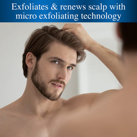 Nizoral close-up texture of micro-exfoliating formula showing gentle particles