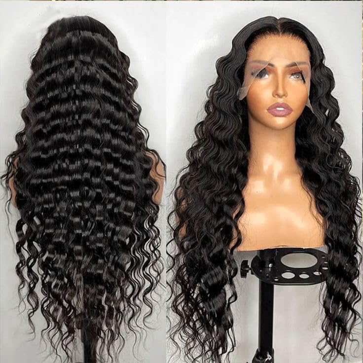 NKTU side profile styled wig showing natural movement and volume