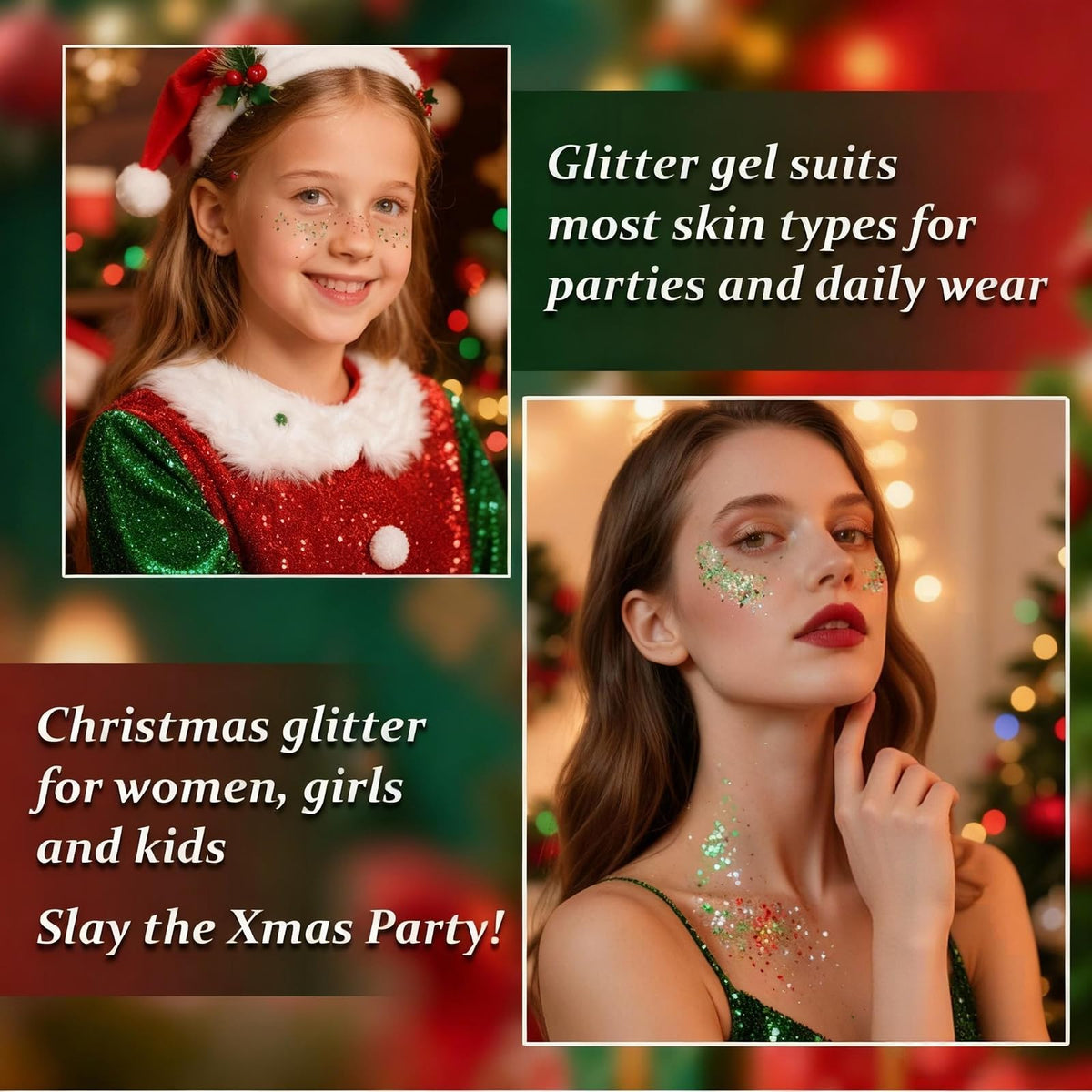 NLTYRB glitter texture with sequins showing multidimensional sparkle effect