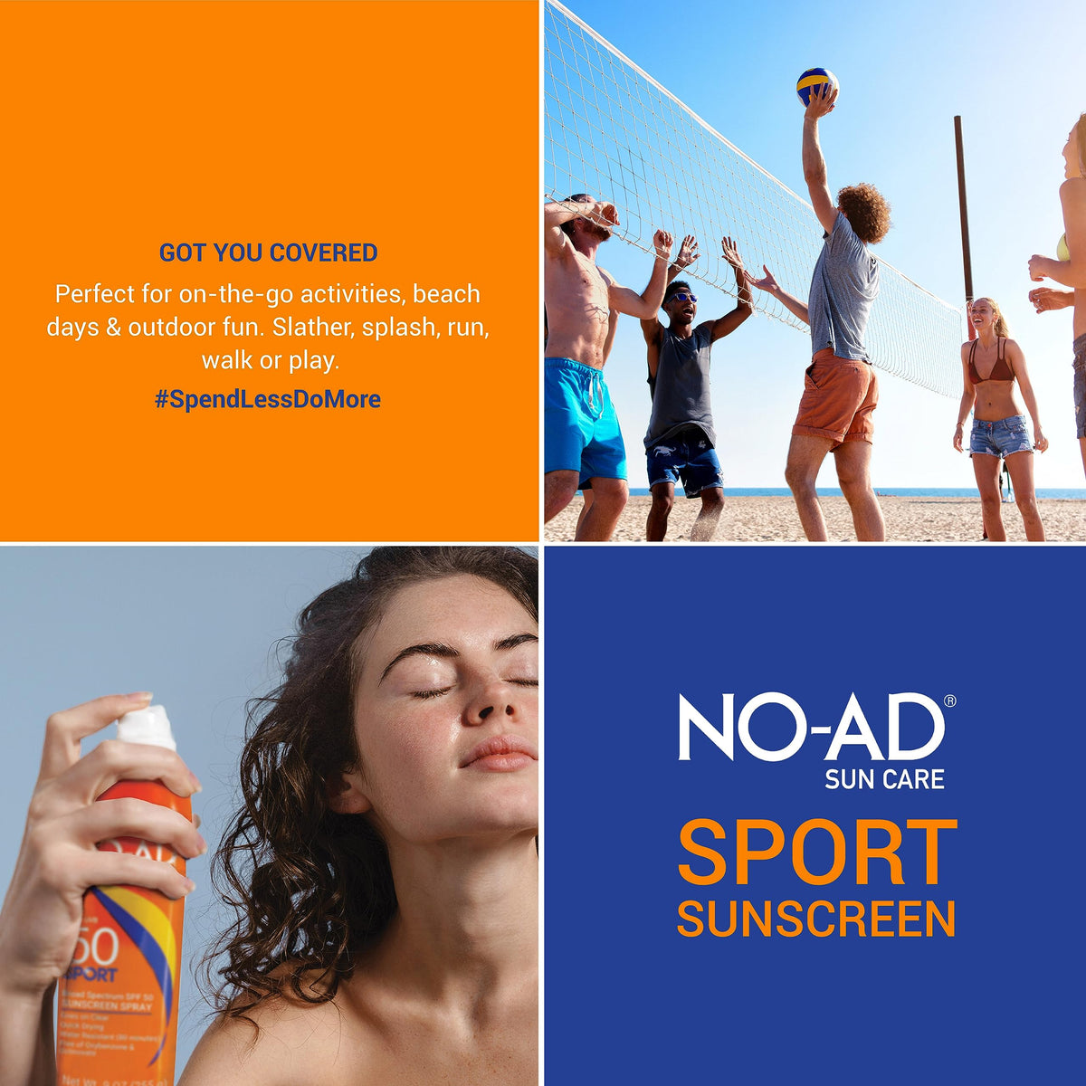 NO-AD at a family poolside demonstrating easy reapplication benefit